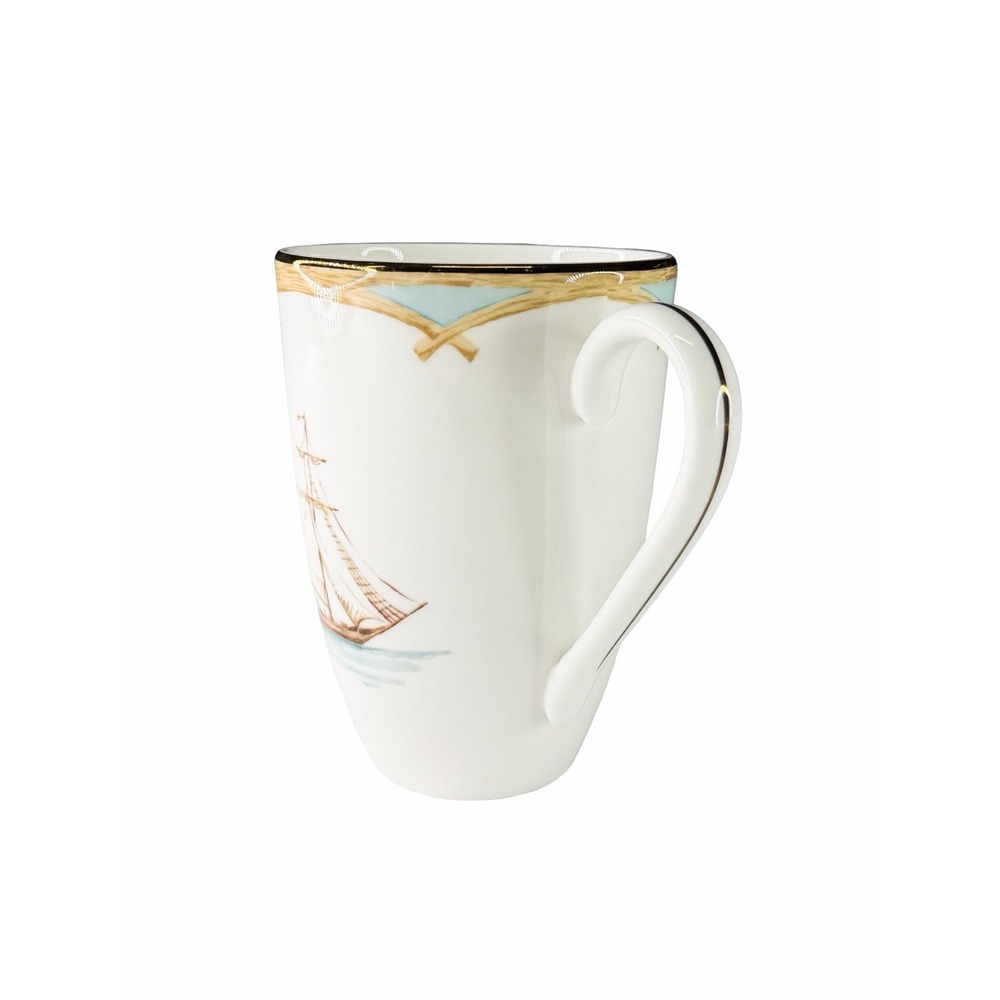 Lenox Microsafe British Sailboat Colonial Tradewind Coffee Mug Cup USA 14 Oz EUC - Picture 7 of 8